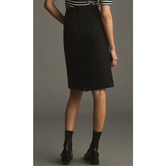 Anthropologie Maeve Skirt Colette Ponte Knit Pencil Corpcore Career Capsule - Picture 2 of 9